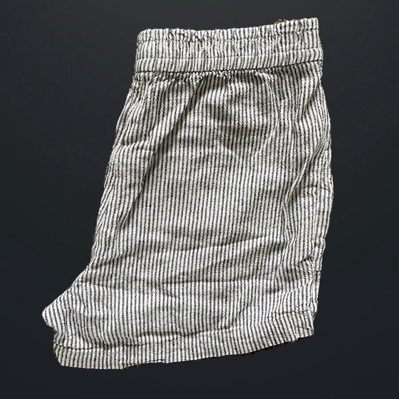 J. Crew High Waist Blue and White Shorts - Picture 3 of 4